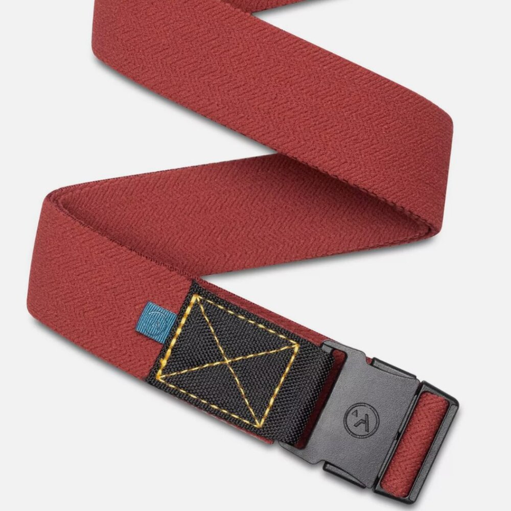 Like New Arcade Belt Co.: Ridge (Slim, Unisex) - Vermillion w/ Moody Blue